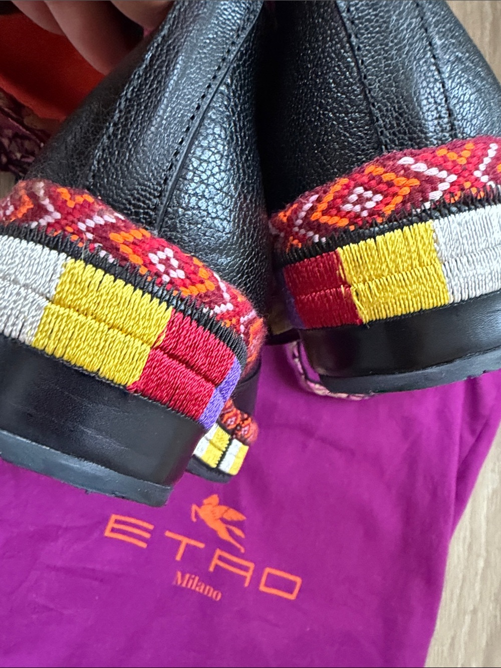 ETRO Women’s EU 39 Multicolor Knee-High Winter Boots Made in Italy New - Picture 5 of 13